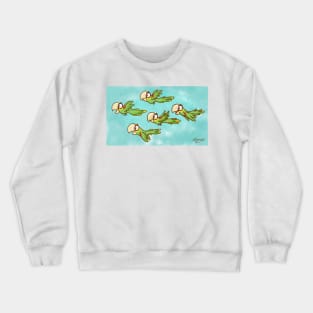 Fun Flyers! (Double Yellow-Headed Parrot Pandemonium) Crewneck Sweatshirt